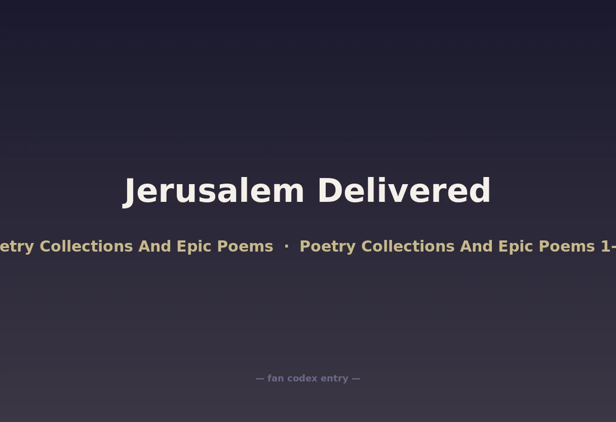Jerusalem Delivered