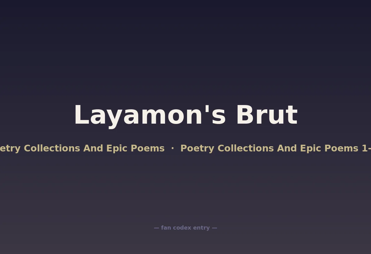 Layamon's Brut